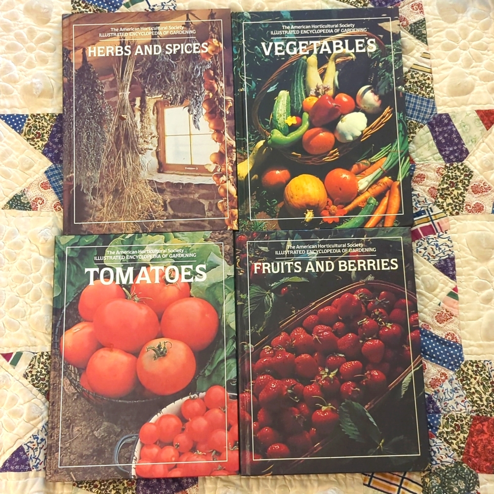 Bundle of 4 Encyclopedias of Gardening Hard Cover American Horticultural Society